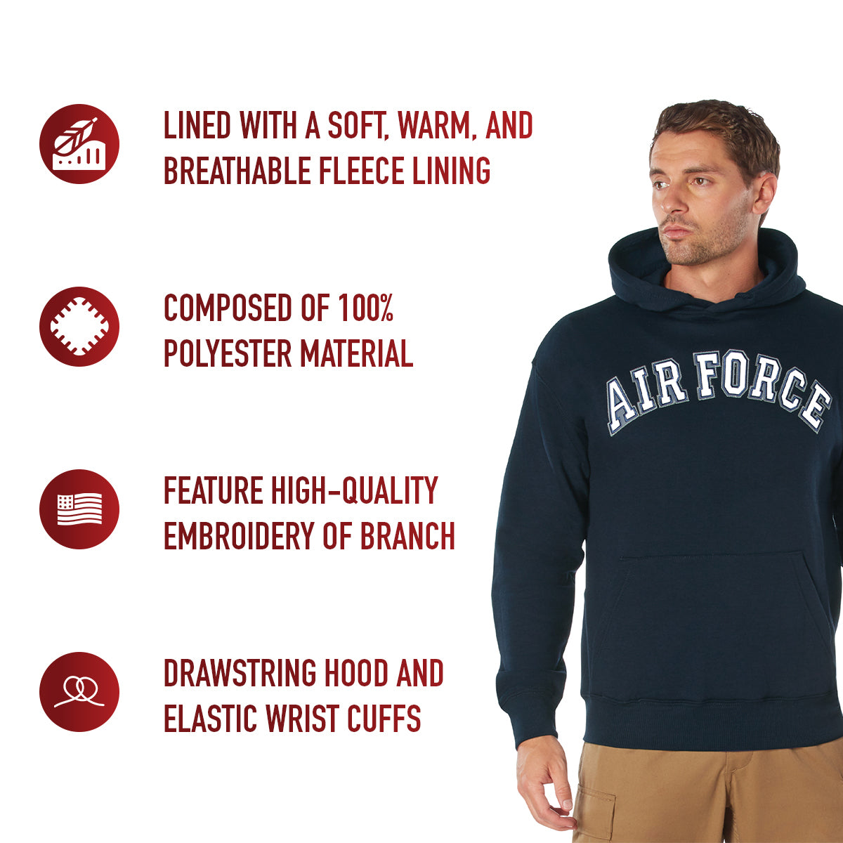 Rothco Embroidered Pullover Hoodies