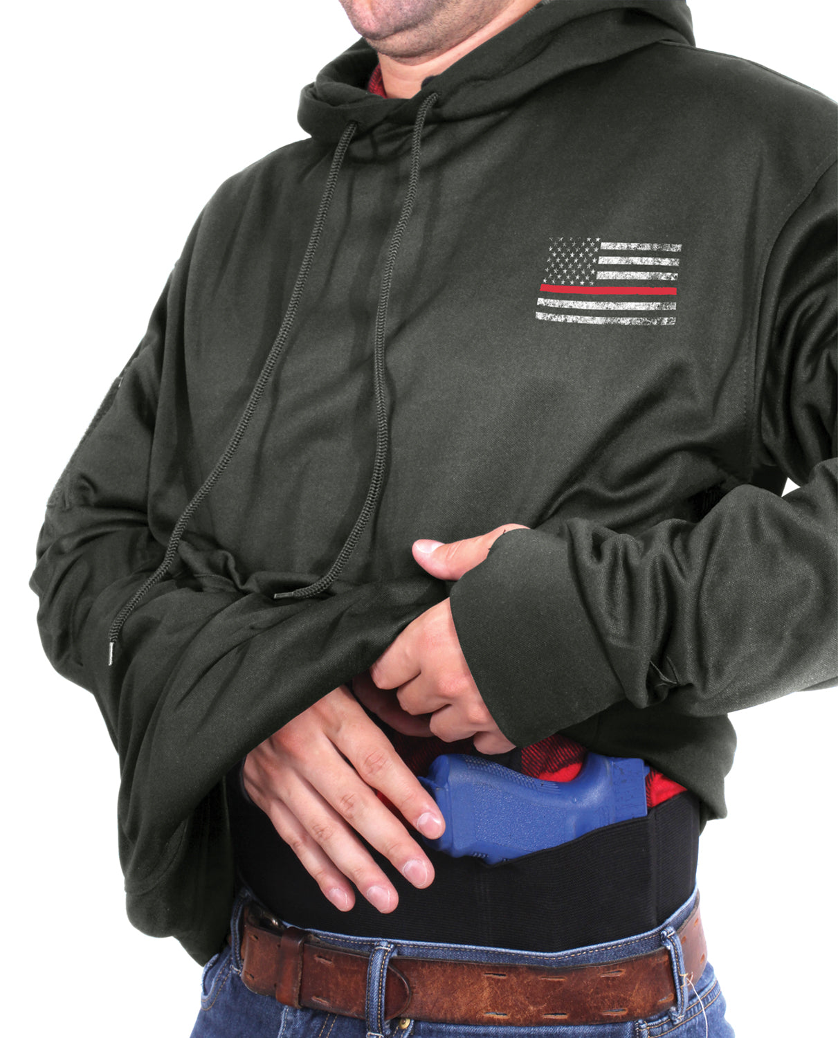 Rothco Concealed Carry Thin Red Line Hoodie