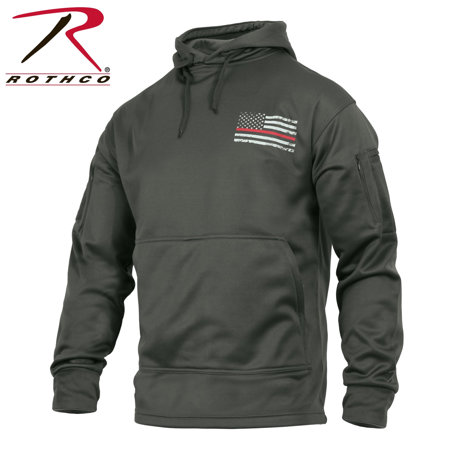 Rothco Concealed Carry Thin Red Line Hoodie