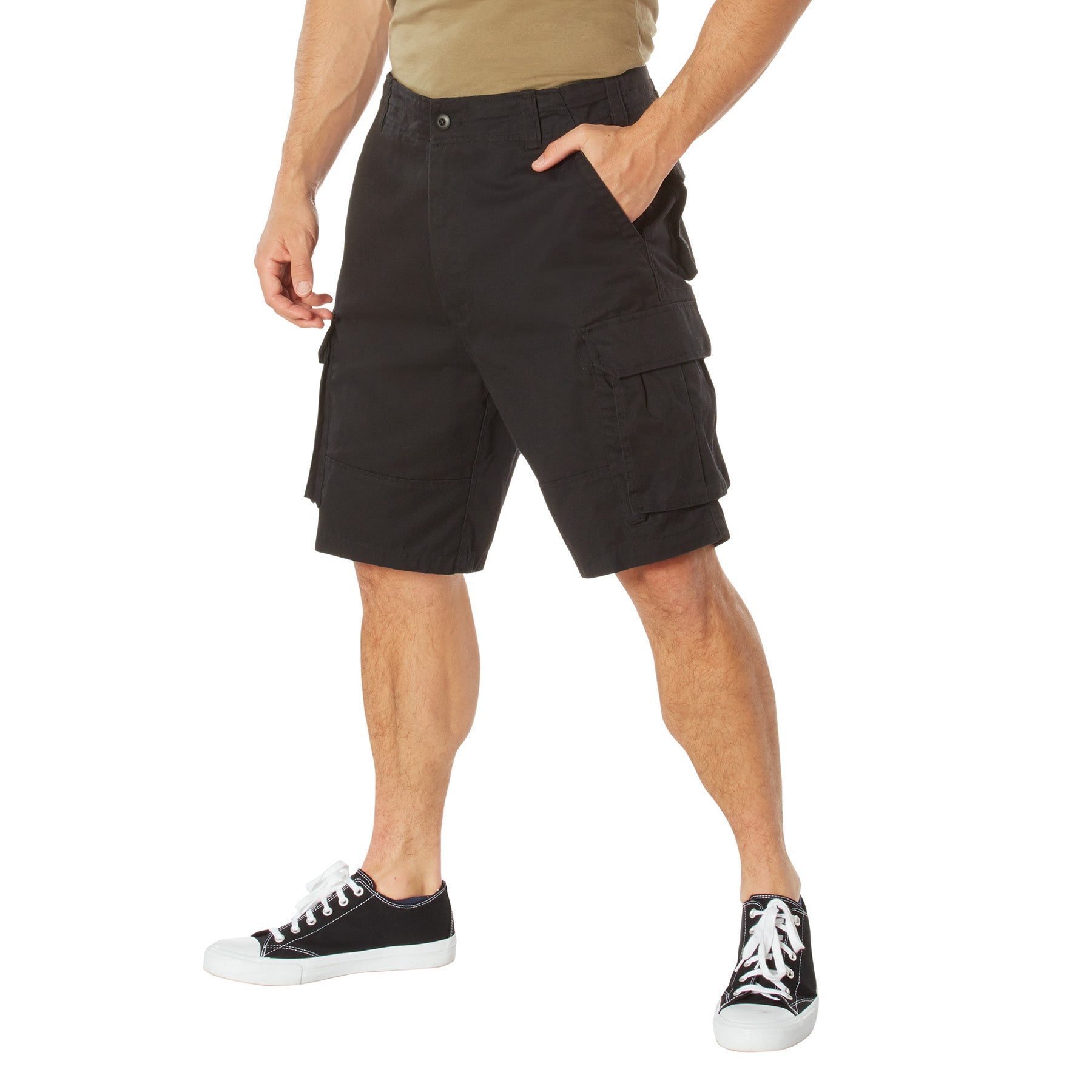 Cargo Bermuda shorts with modal
