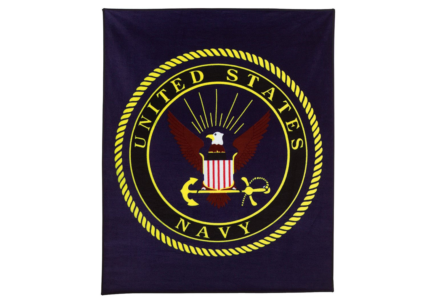 Rothco US Navy Military Insignia Fleece Blanket