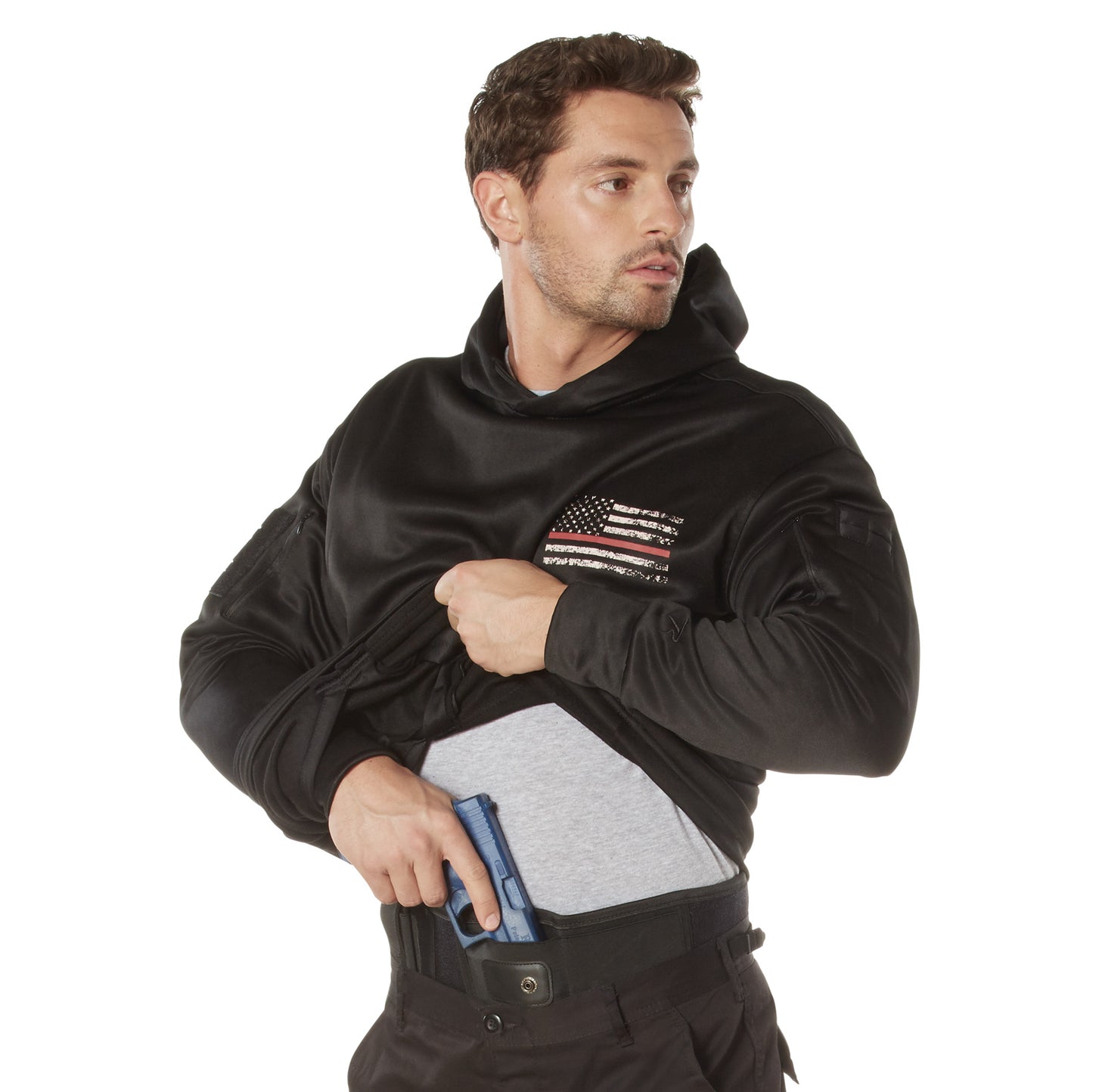 Rothco Concealed Carry Thin Red Line Hoodie