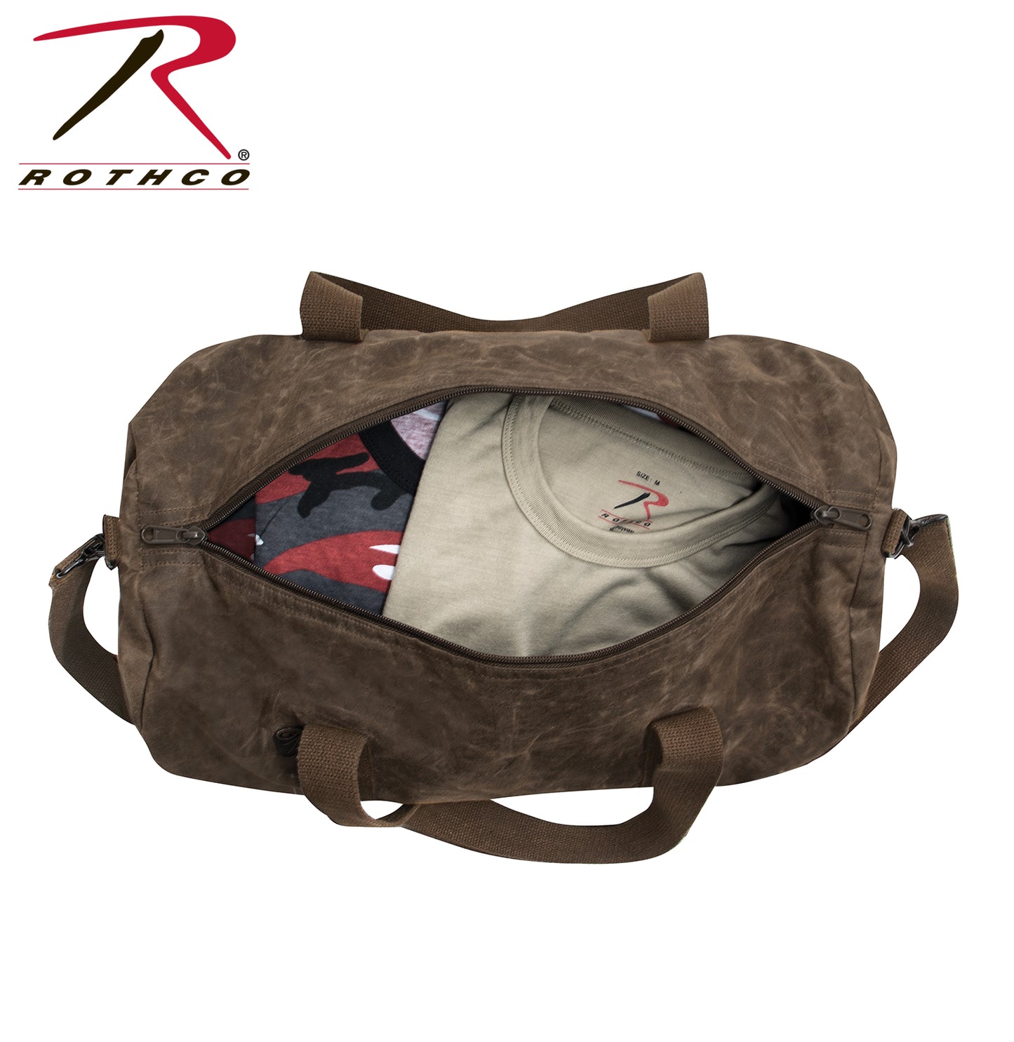 Rothco Waxed Canvas Shoulder Duffle Bag - 19 Inch