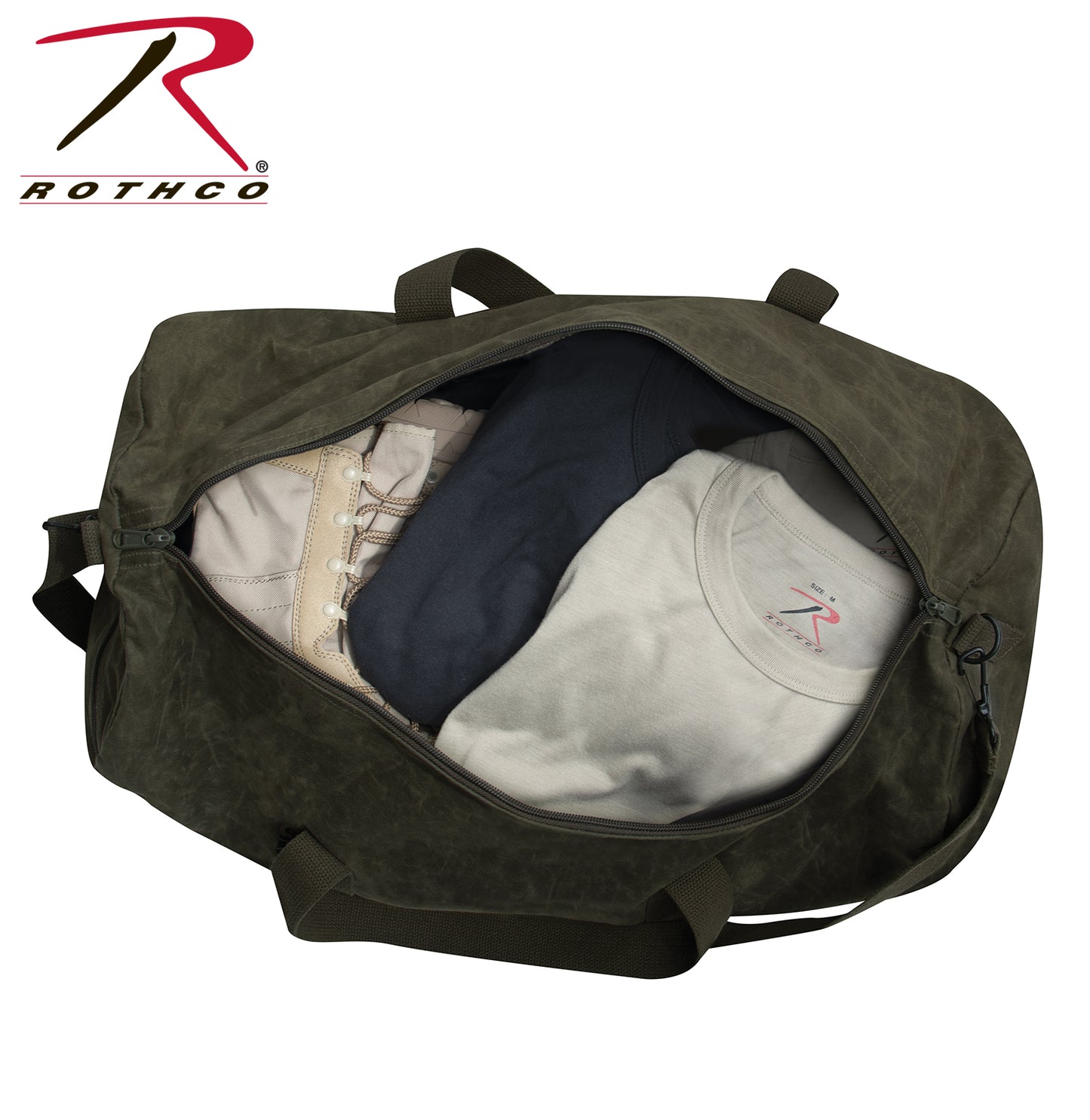 Rothco Waxed Canvas Shoulder Duffle Bag - 24 Inch