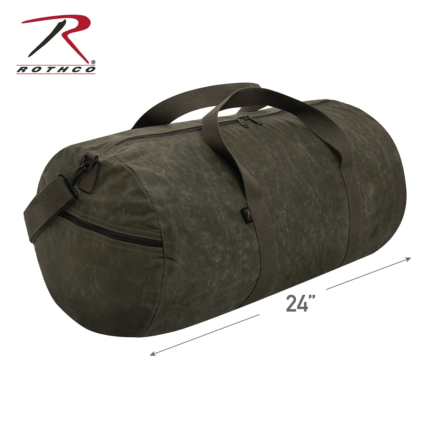 Rothco Waxed Canvas Shoulder Duffle Bag - 24 Inch