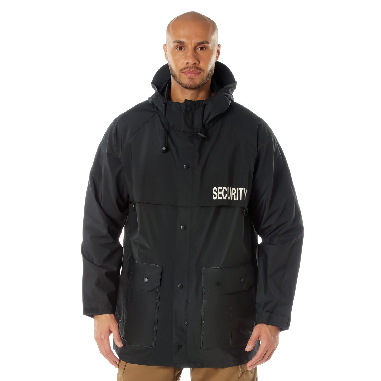 Rothco Security Nylon Rain Jacket - Black