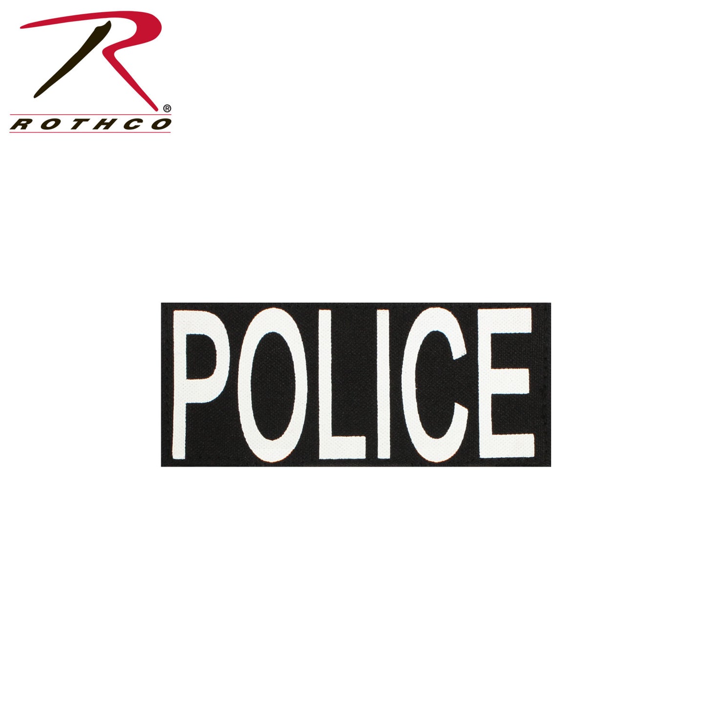 Rothco Police Patch With Hook Back