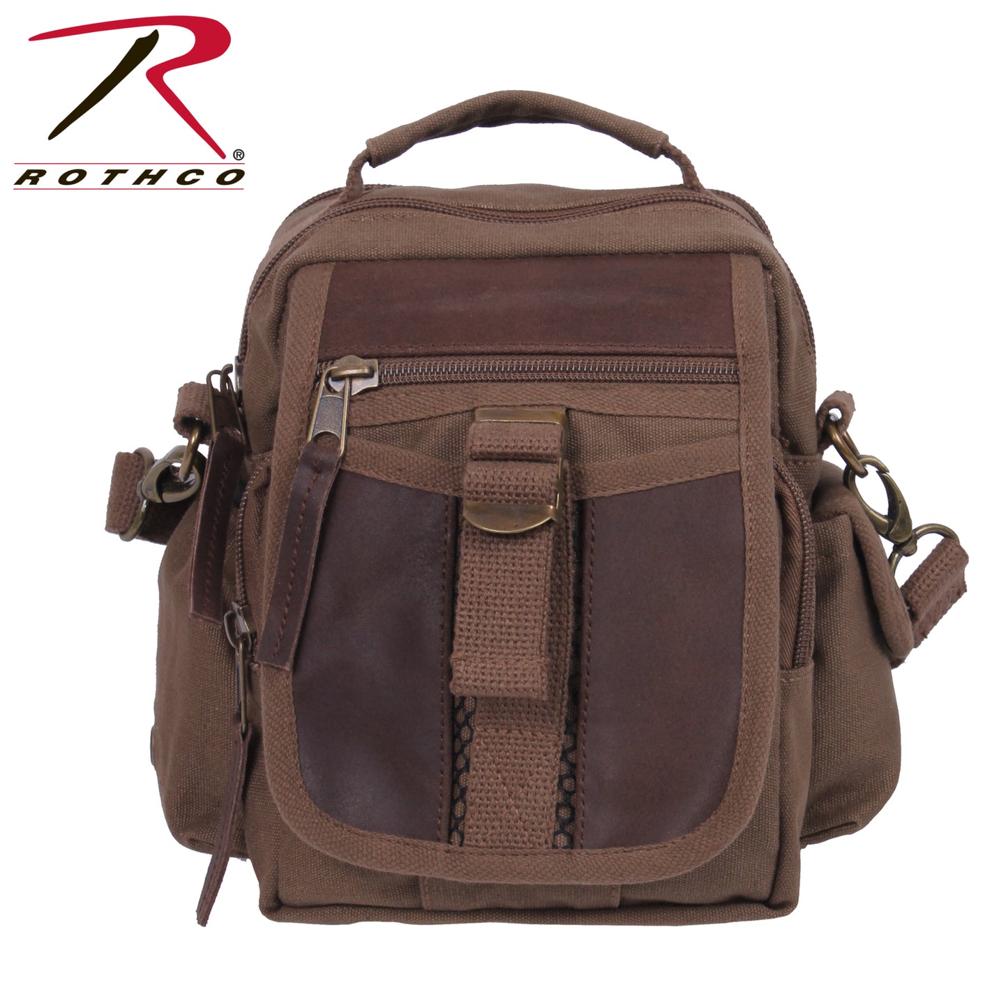 Rothco Vintage Canvas & Leather Travel Shoulder Bag