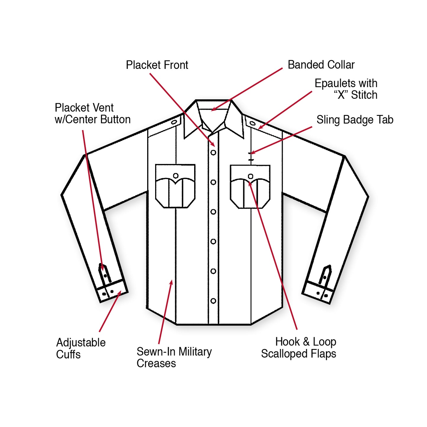 Rothco Long Sleeve Uniform Shirt