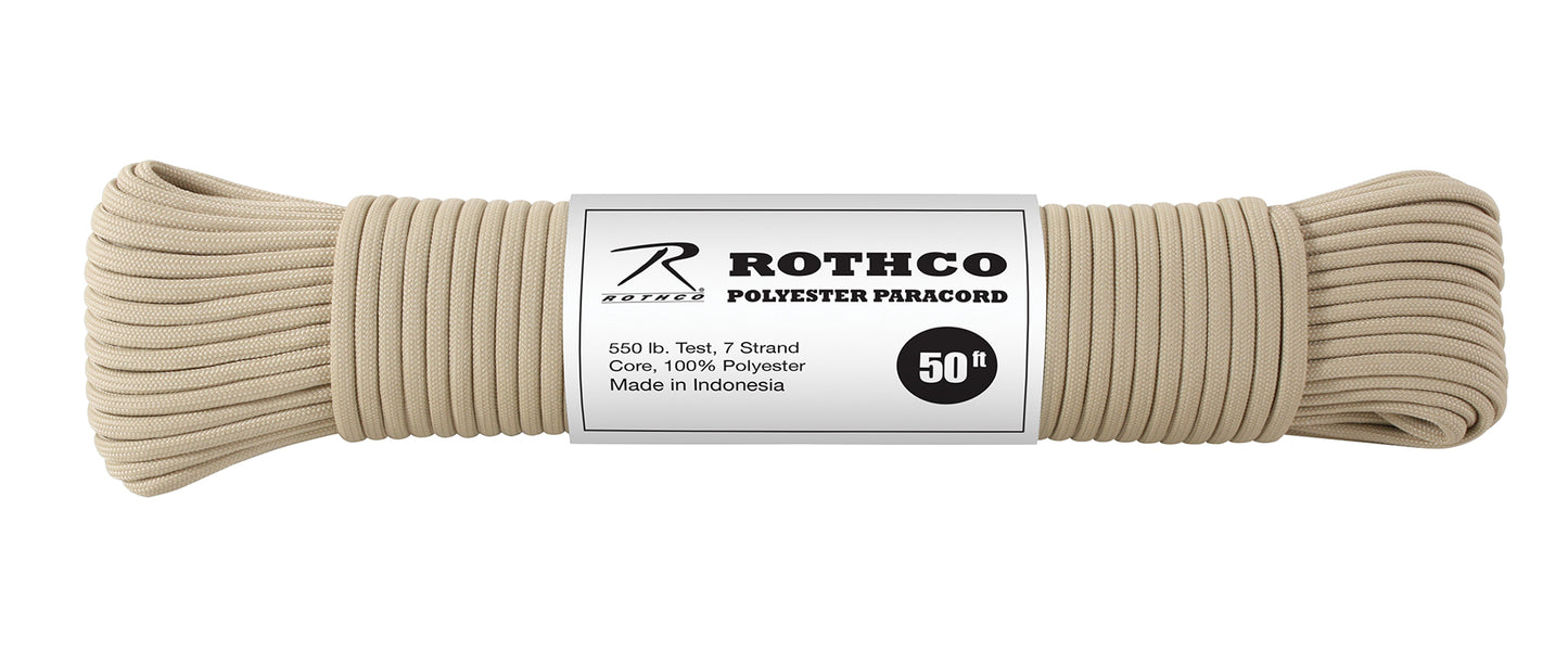 Rothco 550lb Type III Polyester Paracord