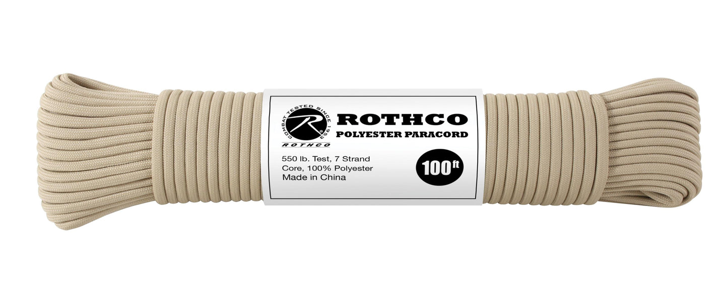 Rothco 550lb Type III Polyester Paracord