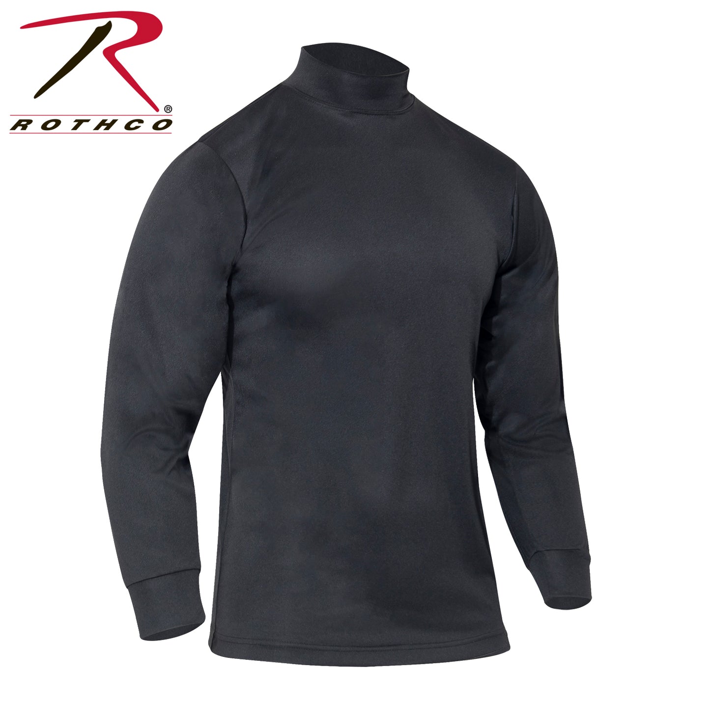 Rothco Moisture Wicking Mock Turtleneck - Black