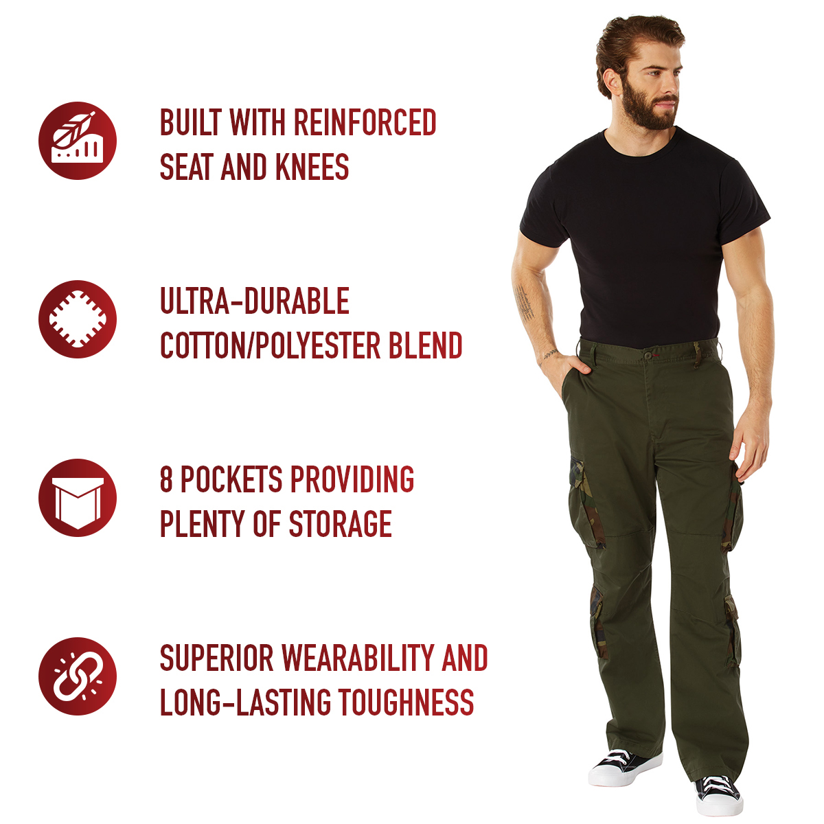 Rothco Vintage Paratrooper Cargo Fatigue Pants