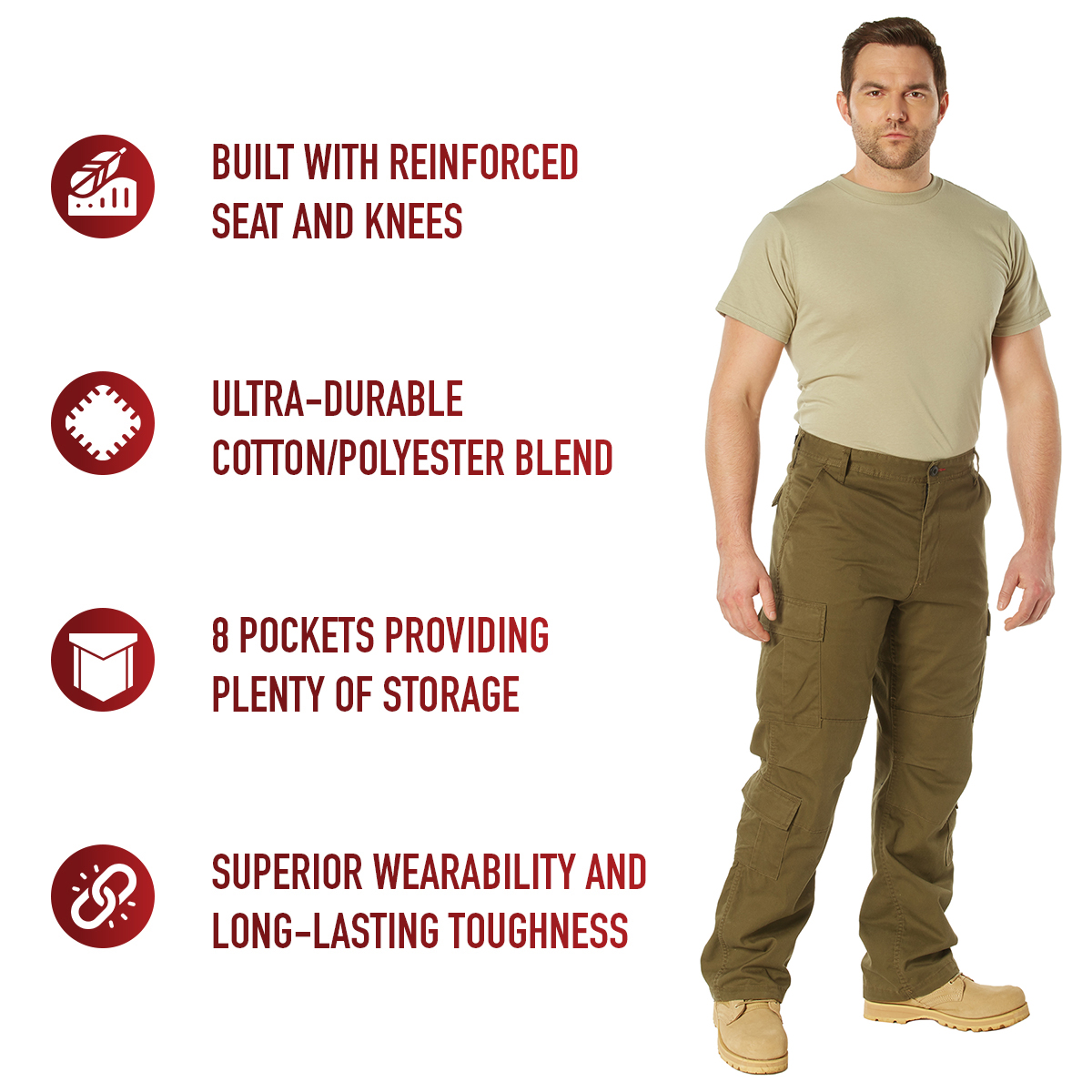 Rothco Vintage Paratrooper Cargo Fatigue Pants