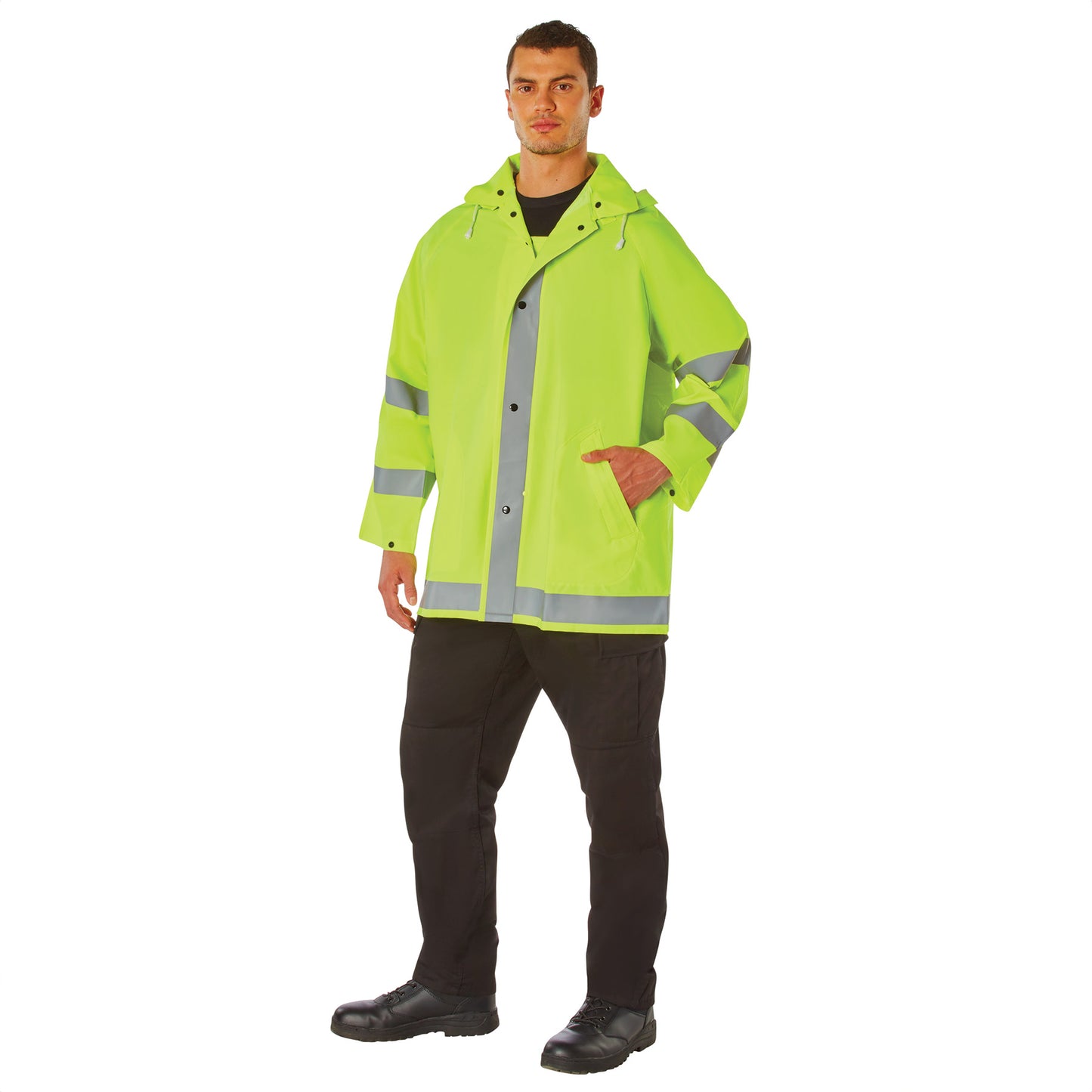 Rothco Safety Reflective Rain Jacket