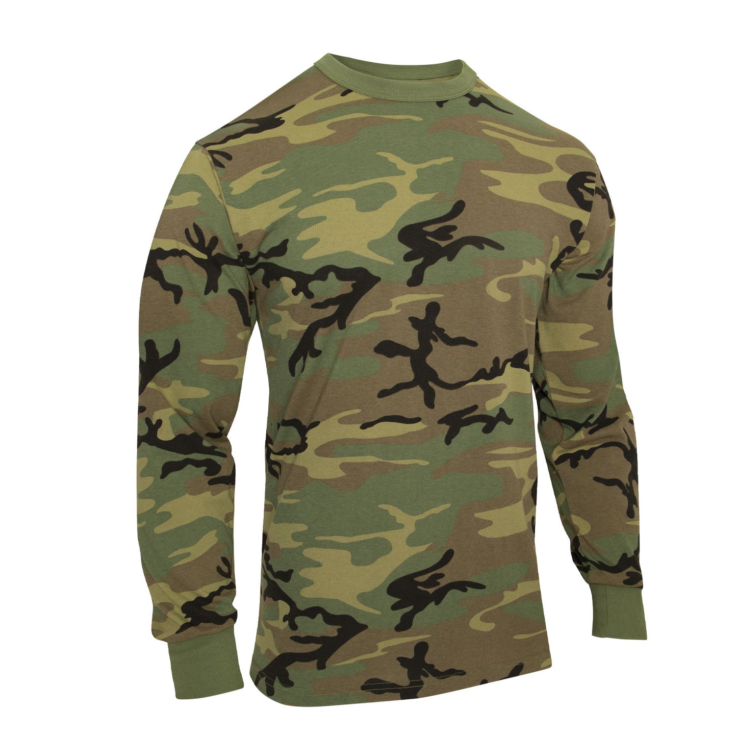 Rothco Long Sleeve Vintage T-Shirt - Woodland Camo