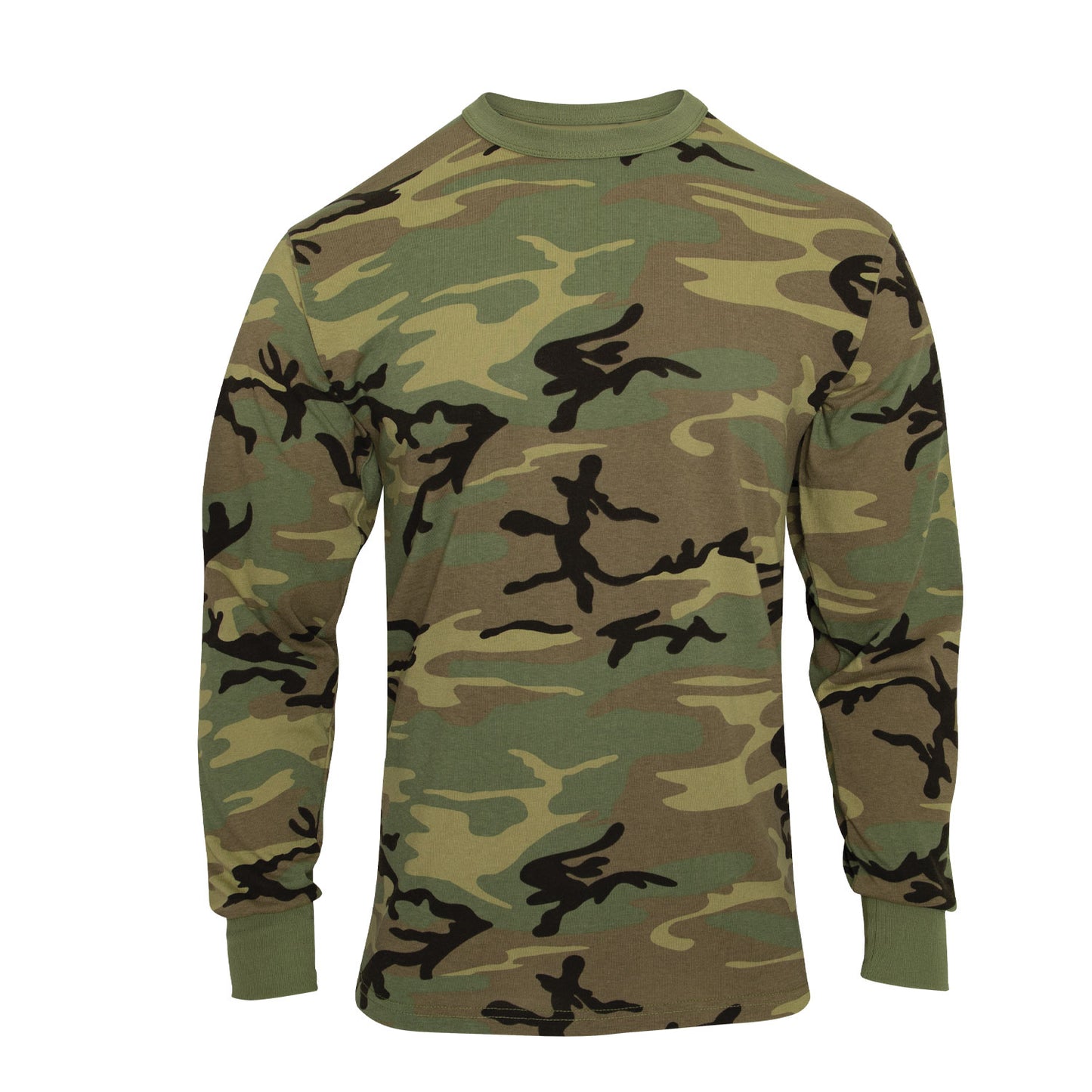 Rothco Long Sleeve Vintage T-Shirt - Woodland Camo