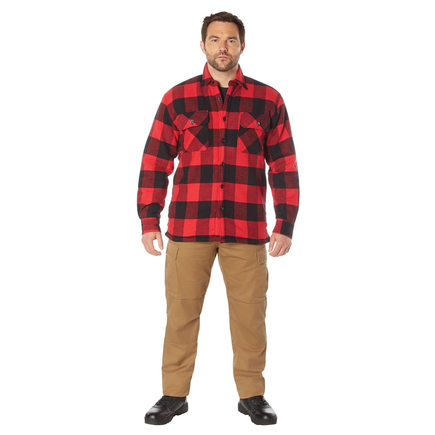 Rothco Extra Heavyweight Buffalo Plaid Sherpa Lined Flannel Shirts