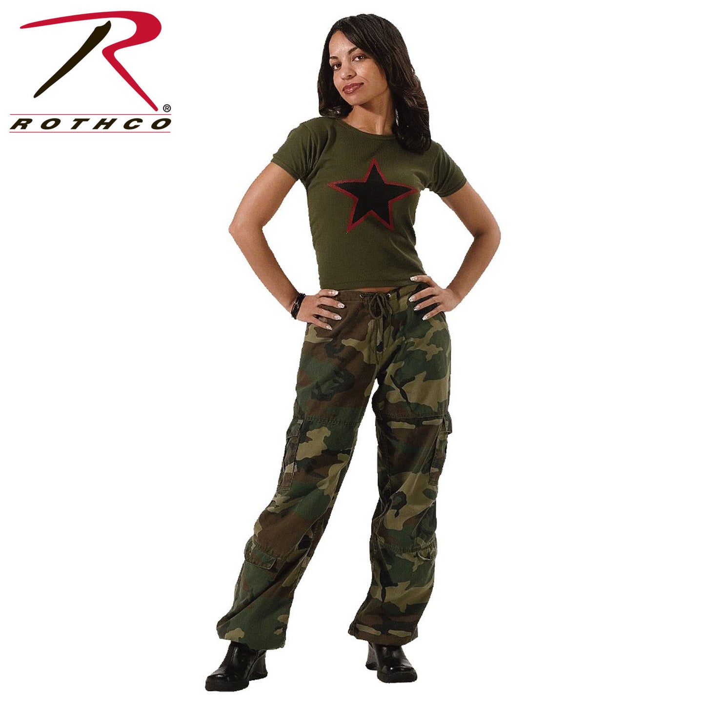 Rothco Women's Camo Vintage Paratrooper Fatigue Pants