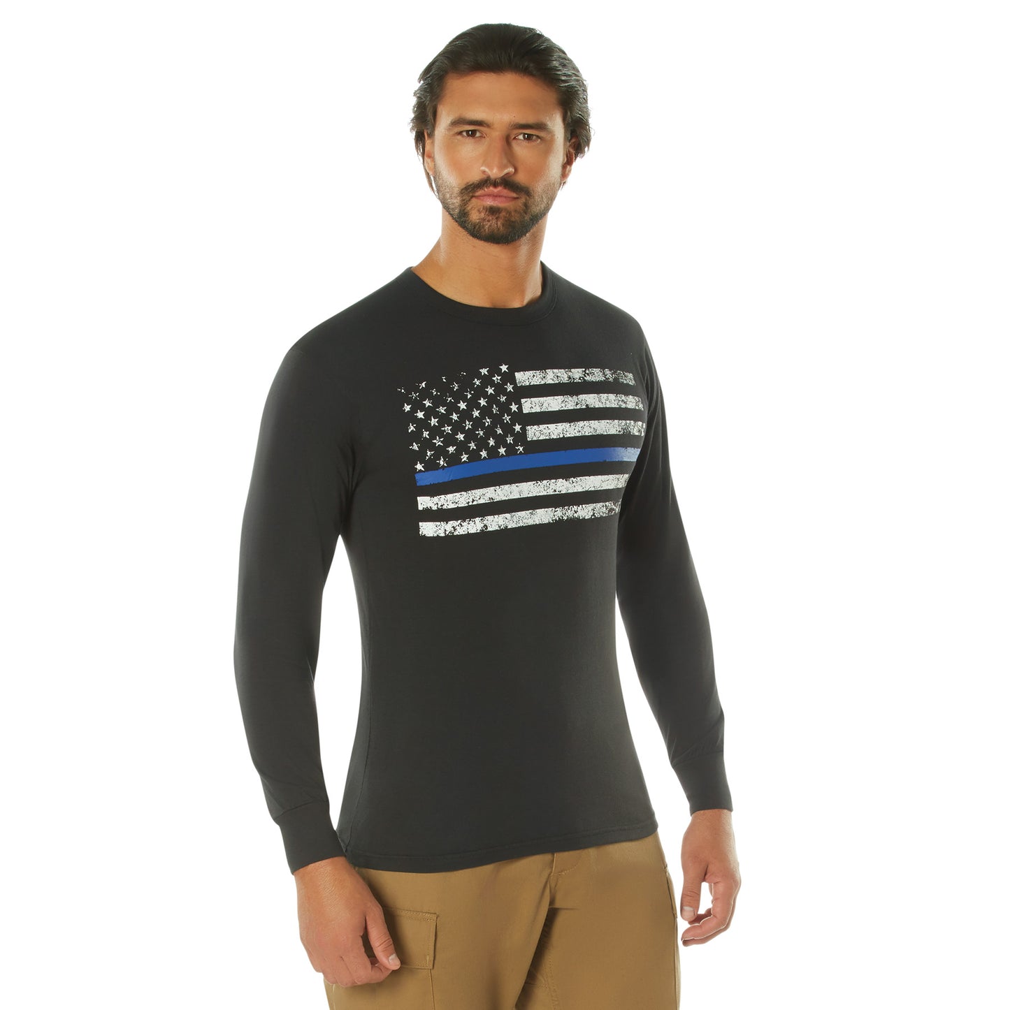 Rothco Long Sleeve Thin Blue Line T-Shirt