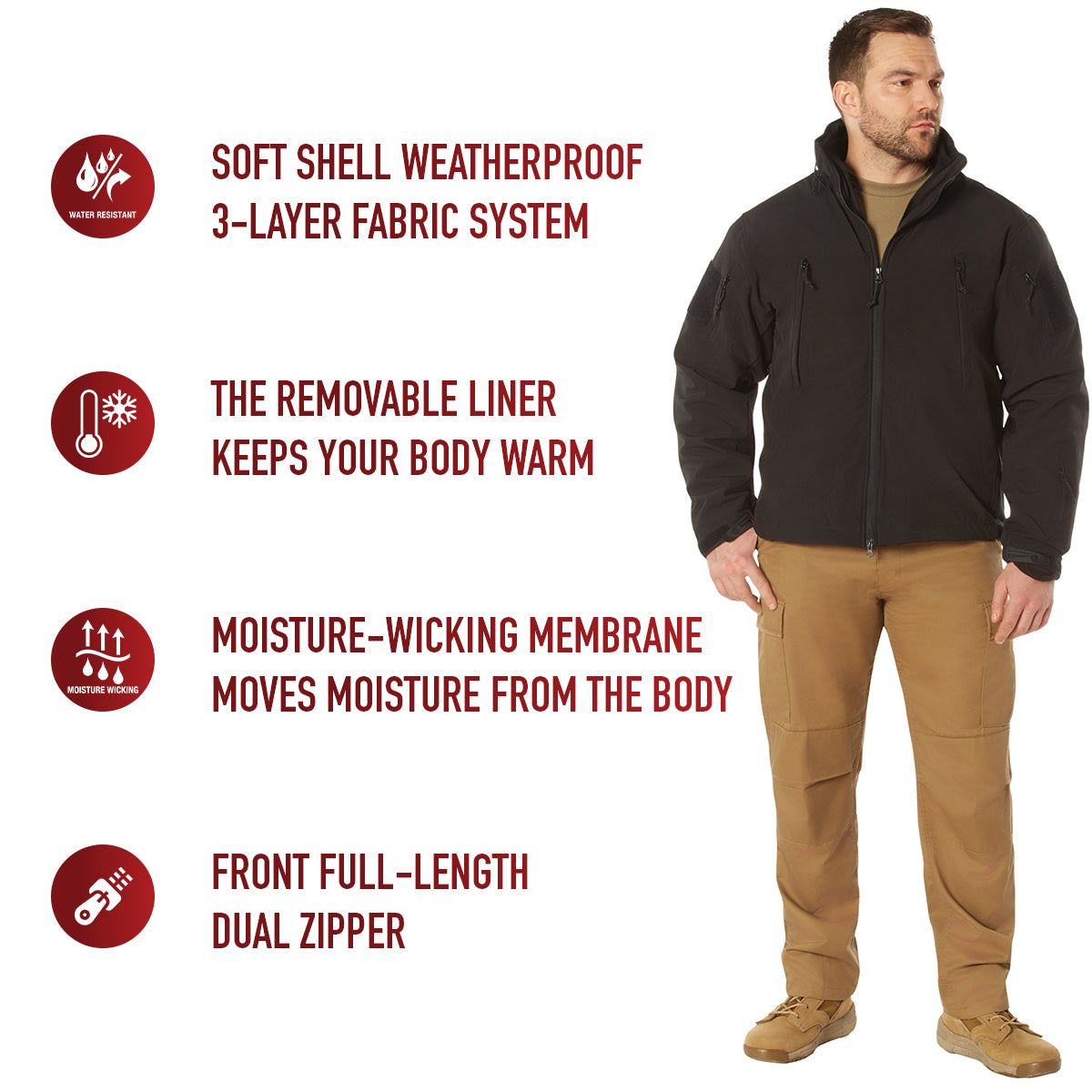 Rothco 3-in-1 Spec Ops Soft Shell Jacket