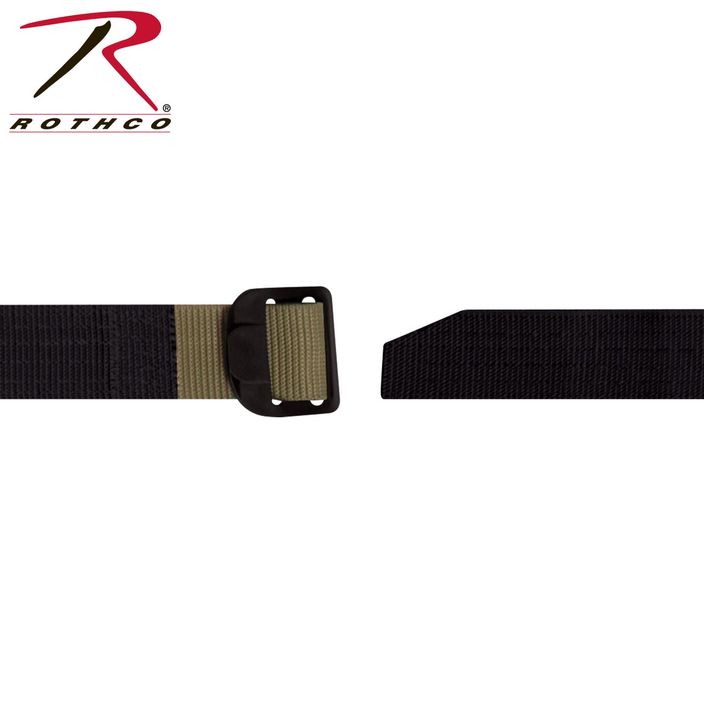 Rothco Reversible Airport Friendly Riggers Belt - Black / Coyote