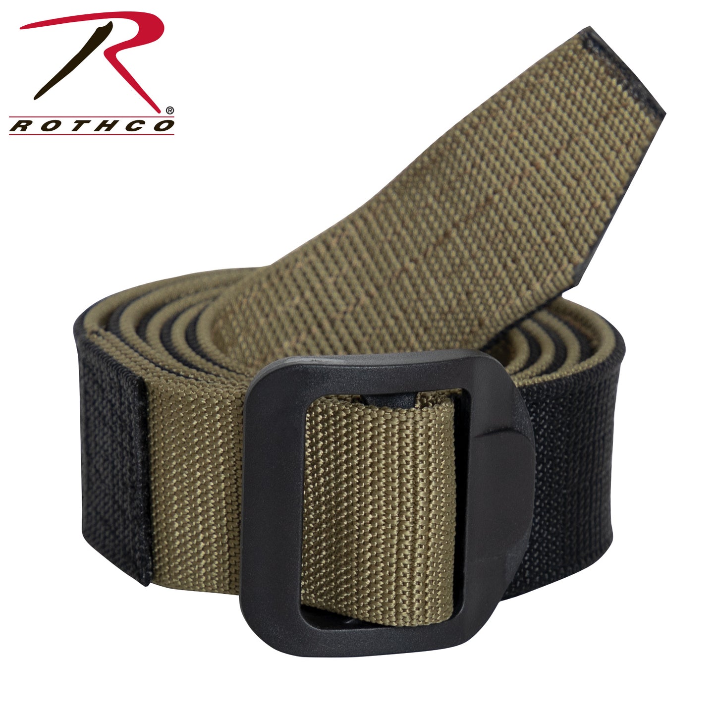 Rothco Reversible Airport Friendly Riggers Belt - Black / Coyote