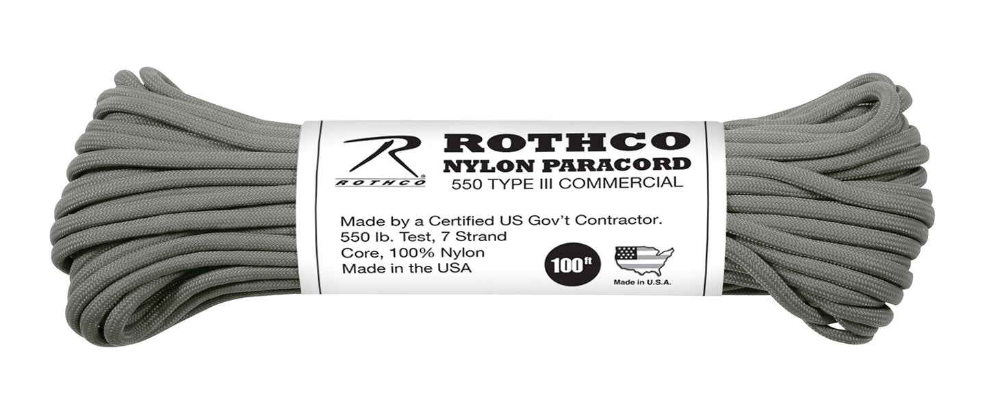 Rothco Nylon Paracord Type III 550 LB