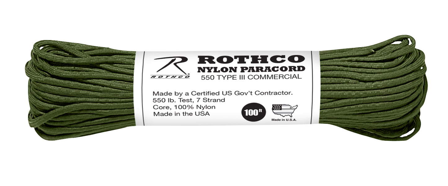Rothco Nylon Paracord Type III 550 LB