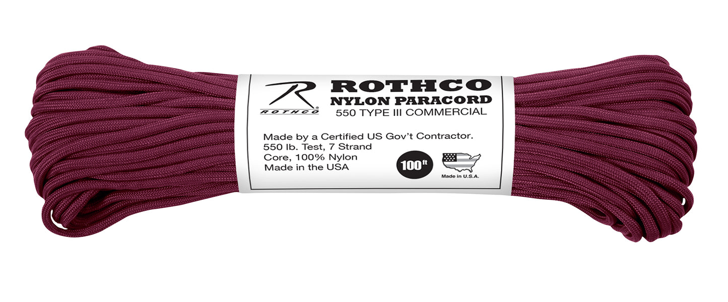 Rothco Nylon Paracord Type III 550 LB