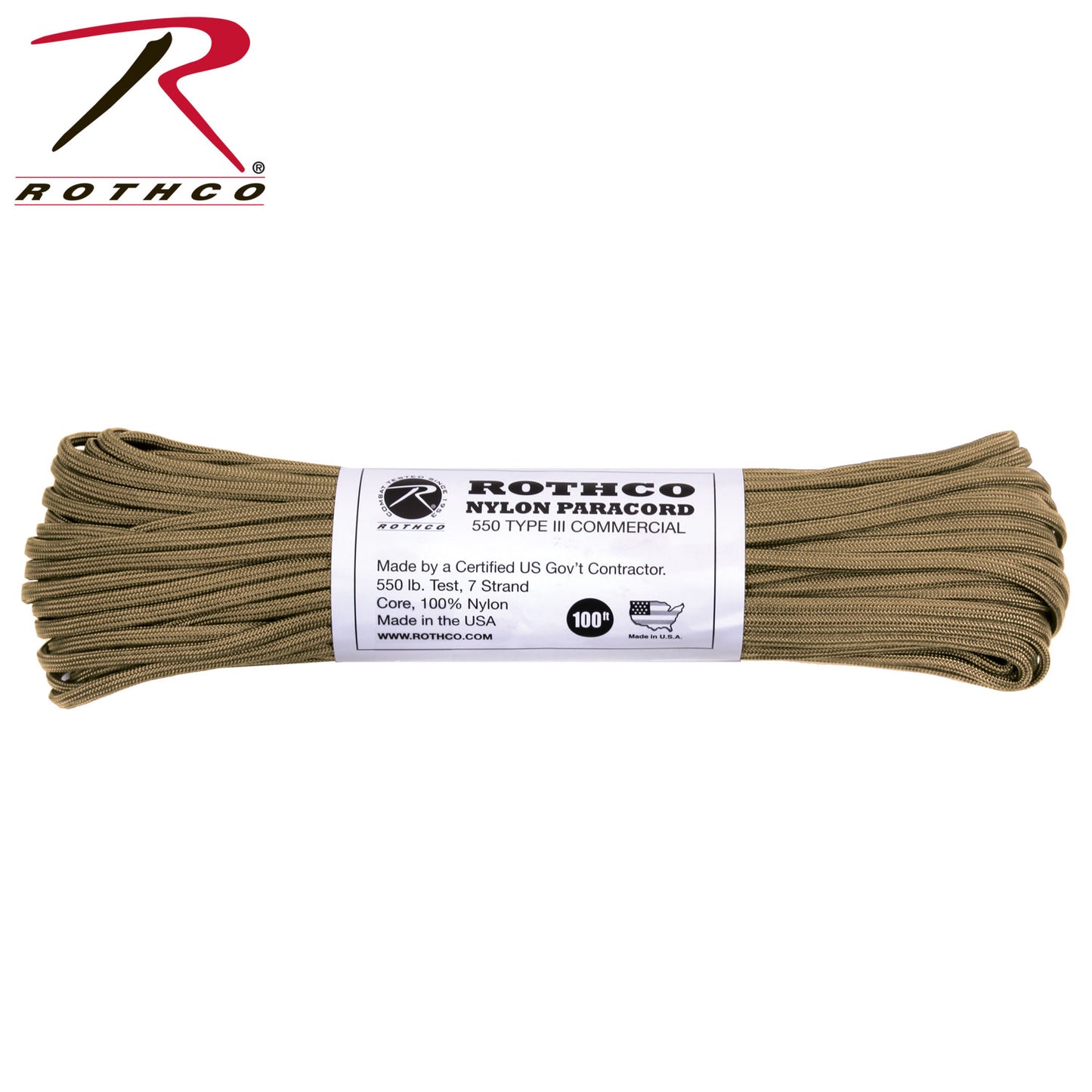 Rothco Nylon Paracord Type III 550 LB