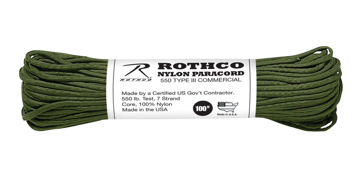 Rothco Nylon Paracord Type III 550 LB