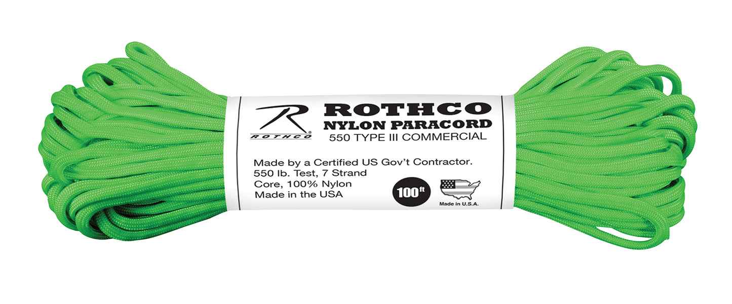 Rothco Nylon Paracord Type III 550 LB