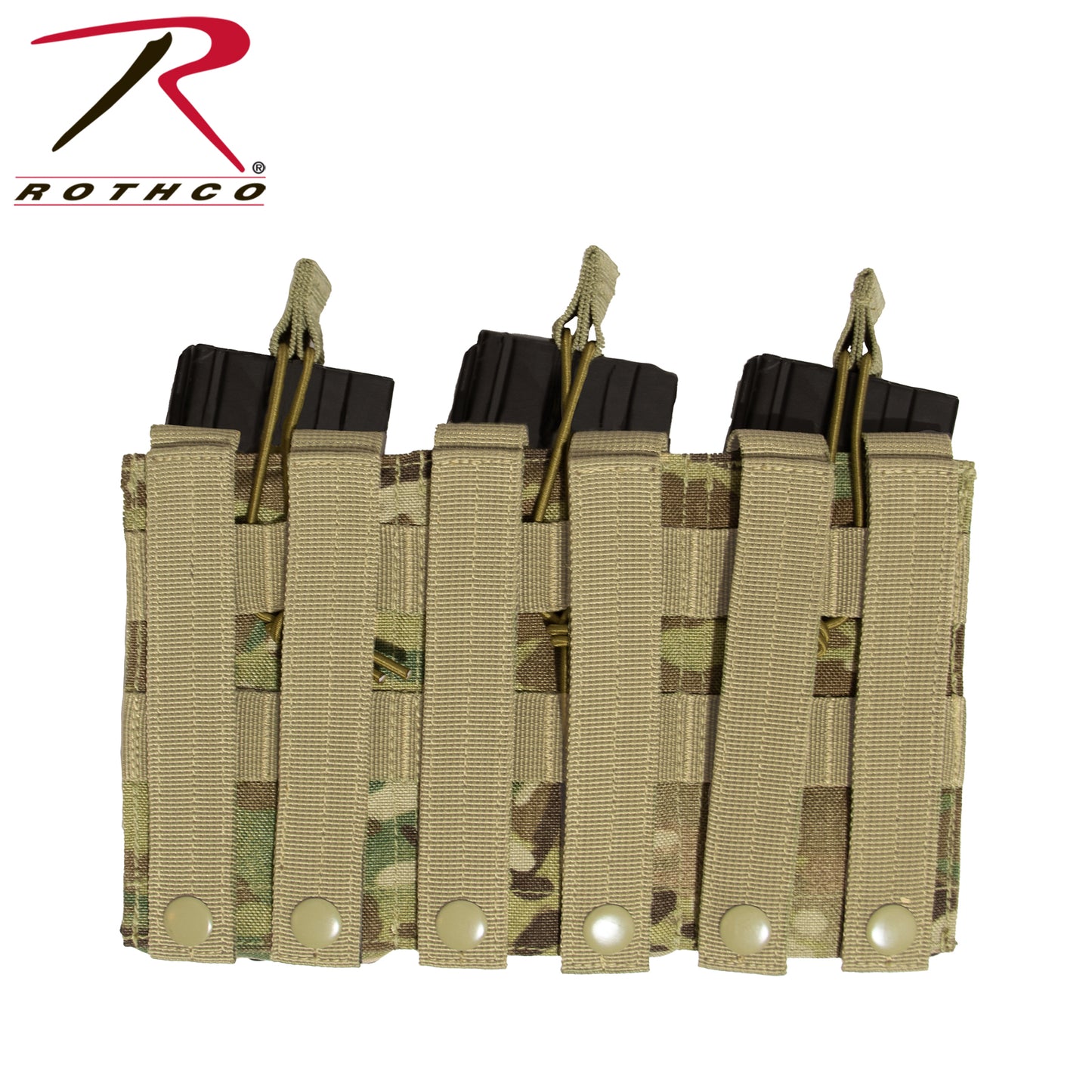 Rothco MOLLE Triple Kangaroo Rifle and Pistol Mag Pouch