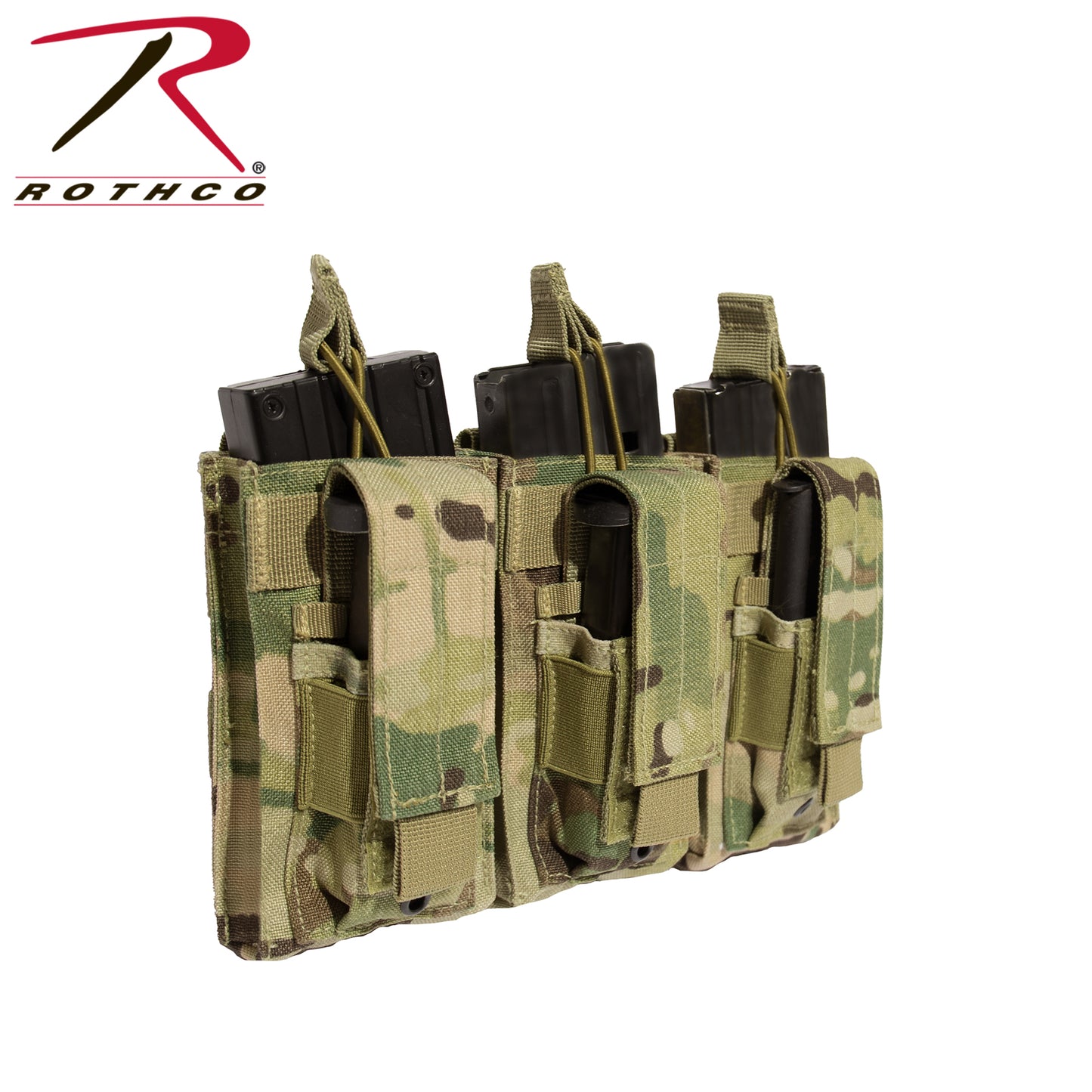 Rothco MOLLE Triple Kangaroo Rifle and Pistol Mag Pouch