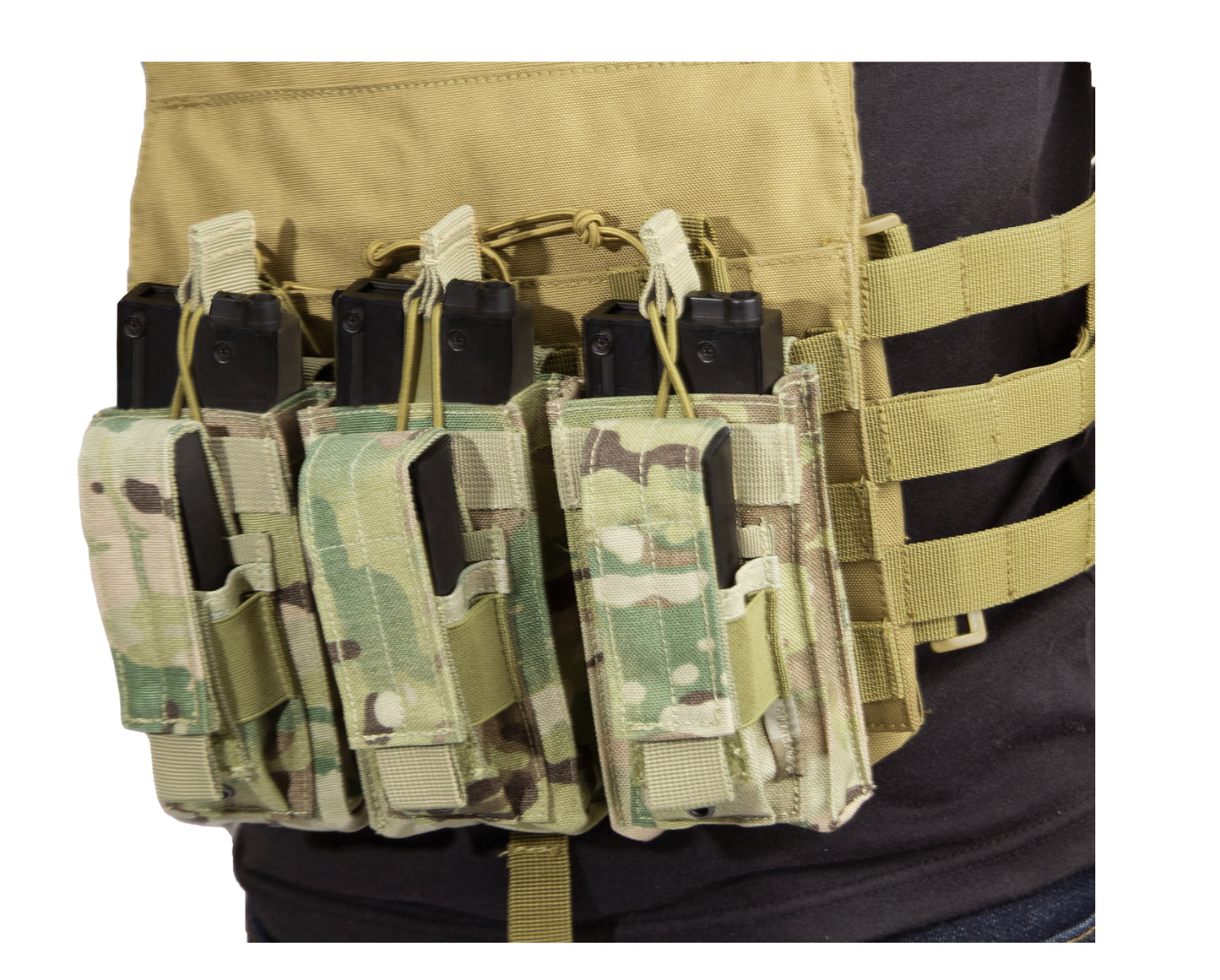 Rothco MOLLE Triple Kangaroo Rifle and Pistol Mag Pouch