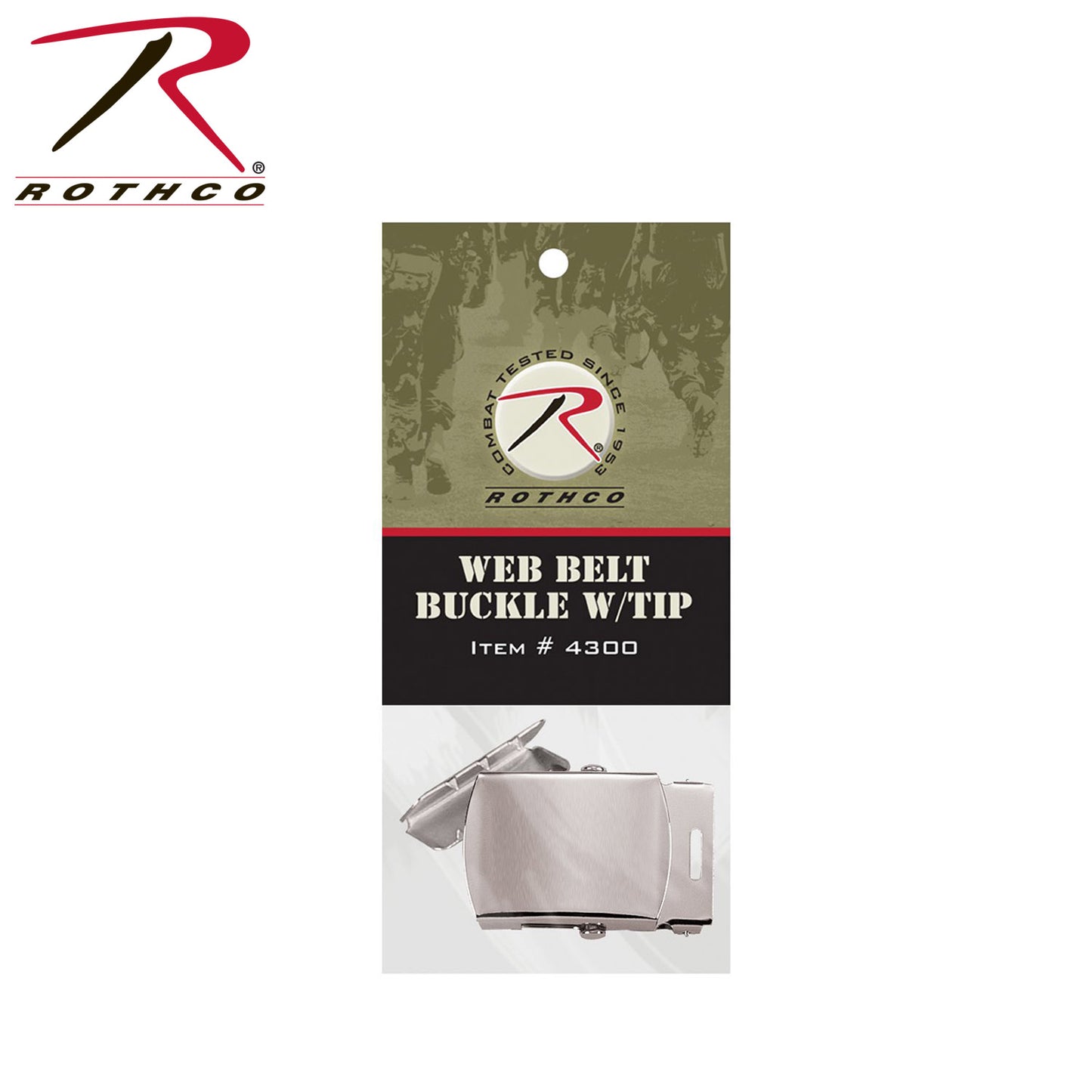 Rothco G.I. Type Web Belt Buckle And Tip Pack