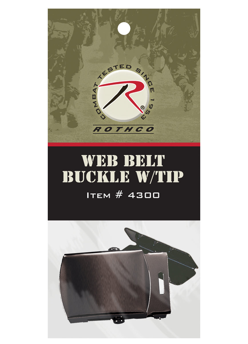 Rothco G.I. Type Web Belt Buckle And Tip Pack