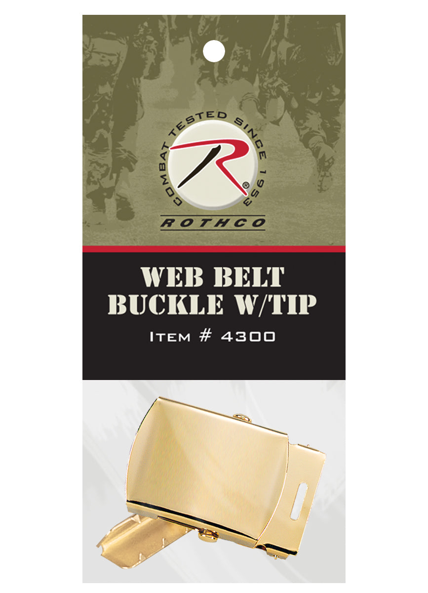 Rothco G.I. Type Web Belt Buckle And Tip Pack