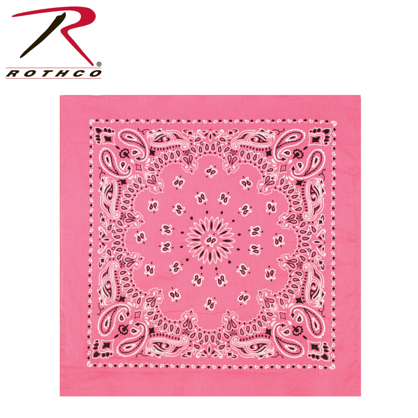 Rothco Trainmen Paisley Bandana – Extra-Large 27” X 27"