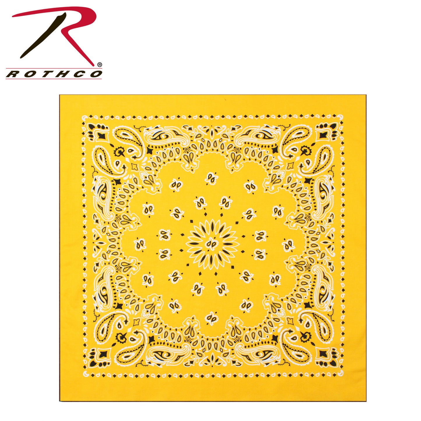 Rothco Trainmen Paisley Bandana – Extra-Large 27” X 27"