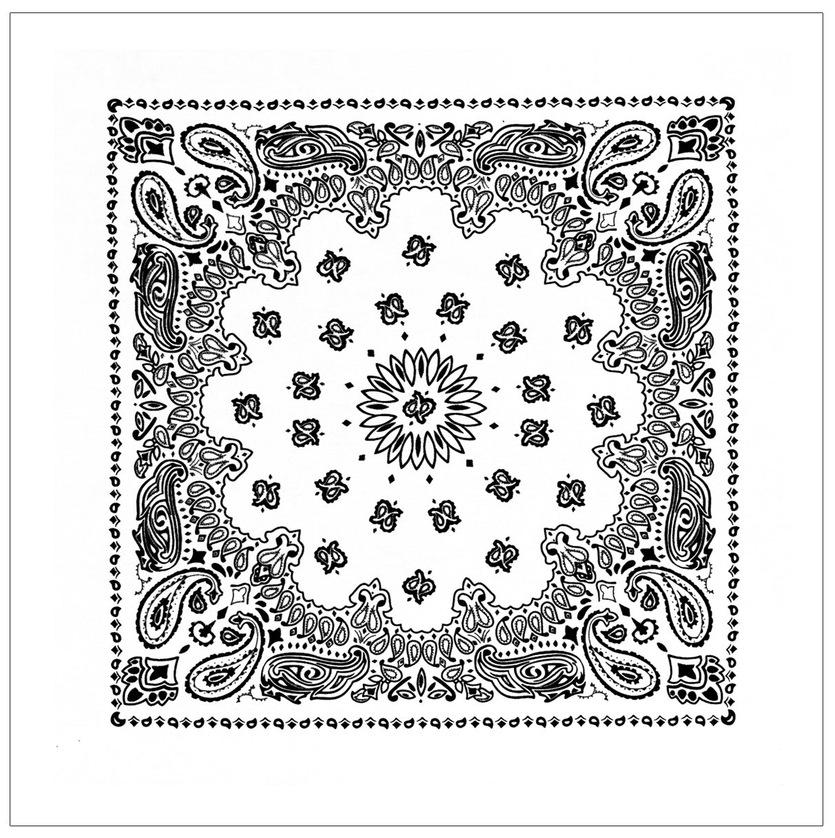 Rothco Trainmen Paisley Bandana – Extra-Large 27” X 27"