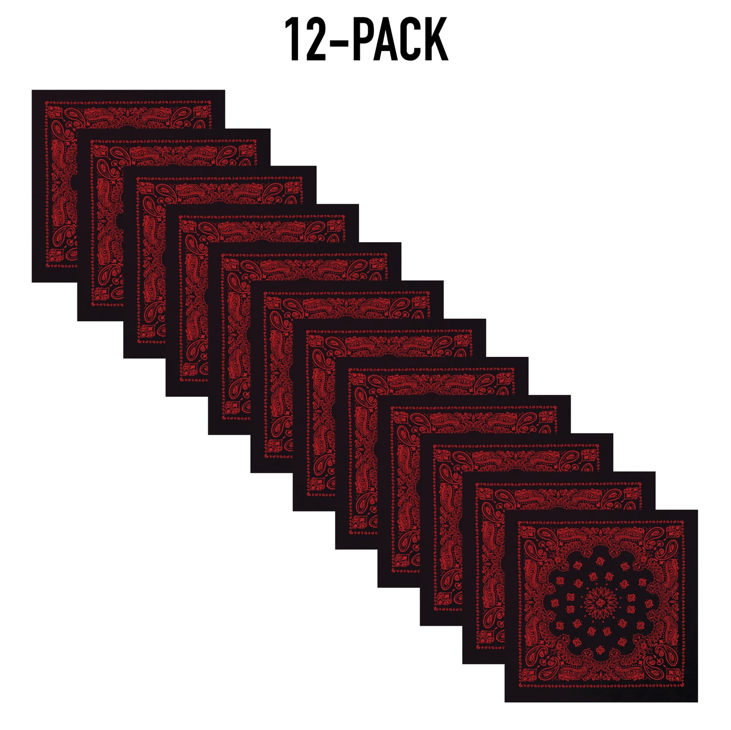 Rothco Trainmen Paisley Bandana – Extra-Large 27” X 27"