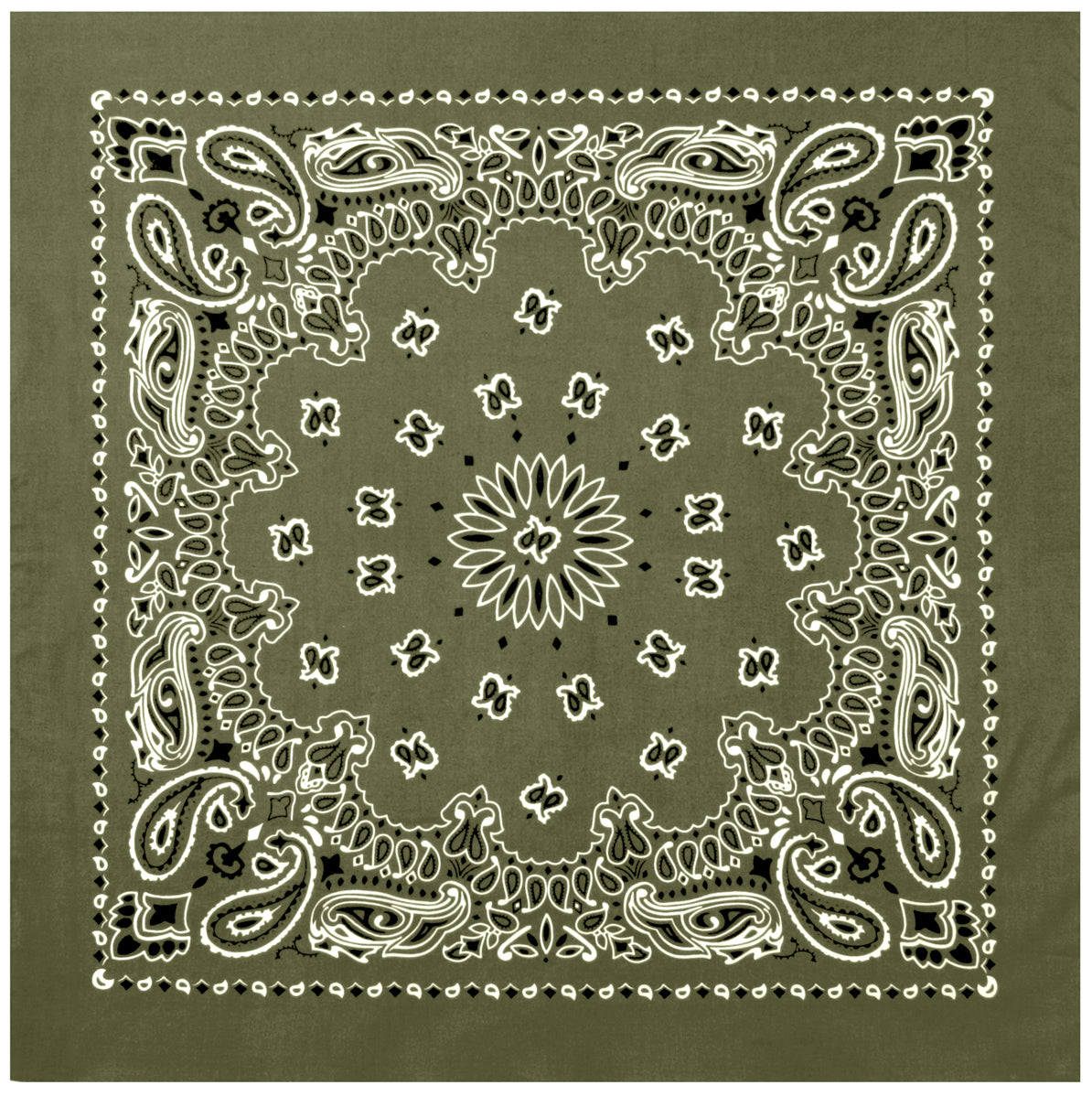 Rothco Trainmen Paisley Bandana – Extra-Large 27” X 27"