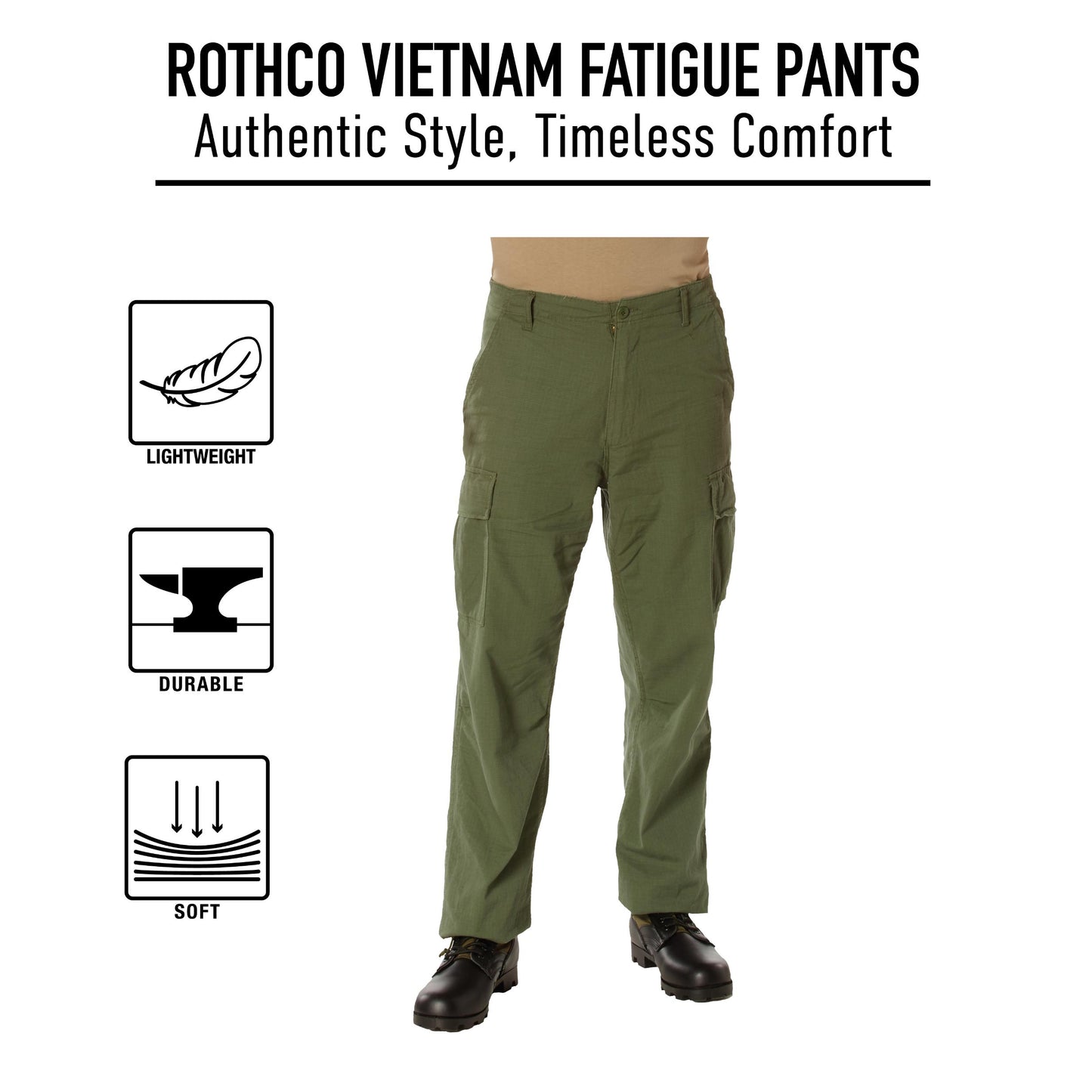 Rothco Vintage Vietnam Rip-Stop Fatigue Pants