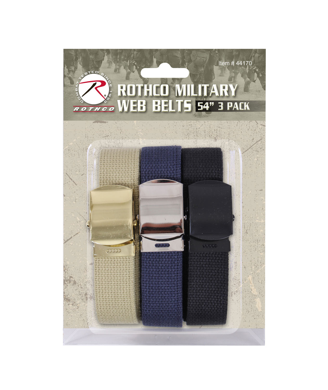 Rothco Web Belts In 3 Pack