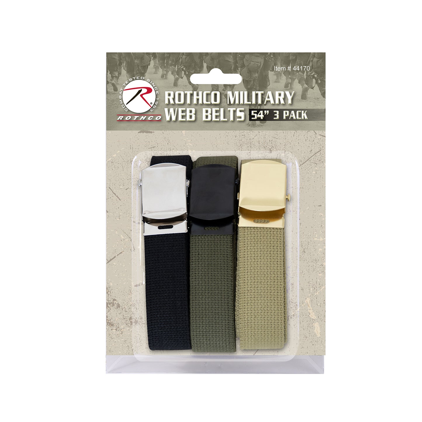 Rothco Web Belts In 3 Pack