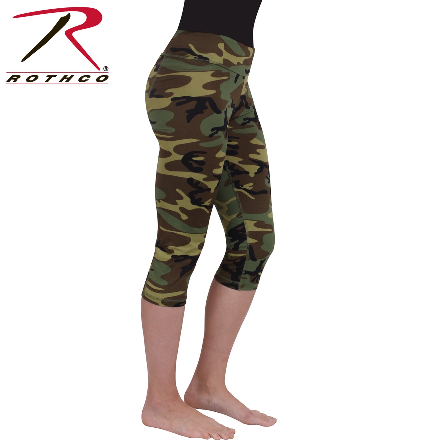 Rothco Womens Camo Workout Performance Capris