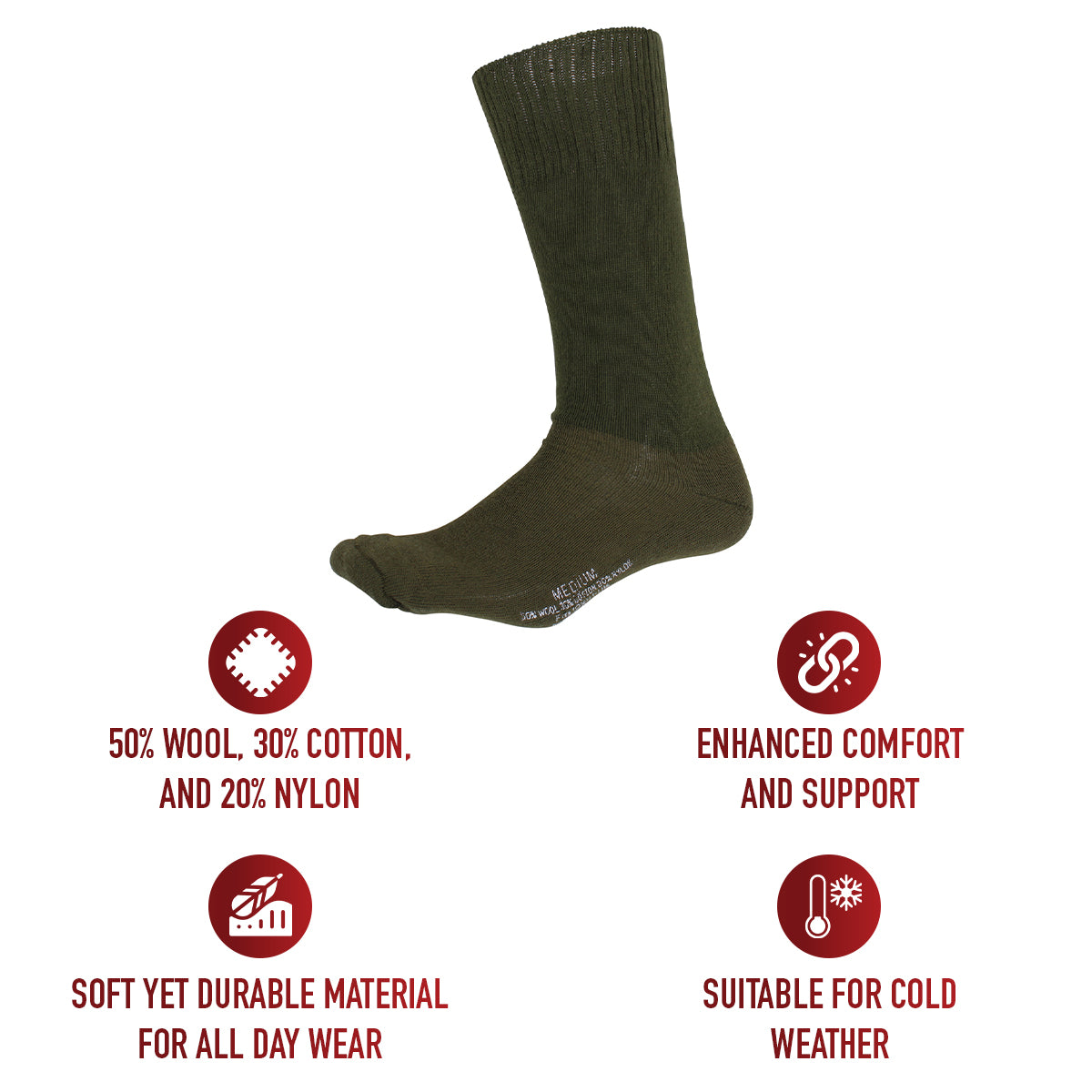 Rothco G.I. Type Cushion Sole Socks