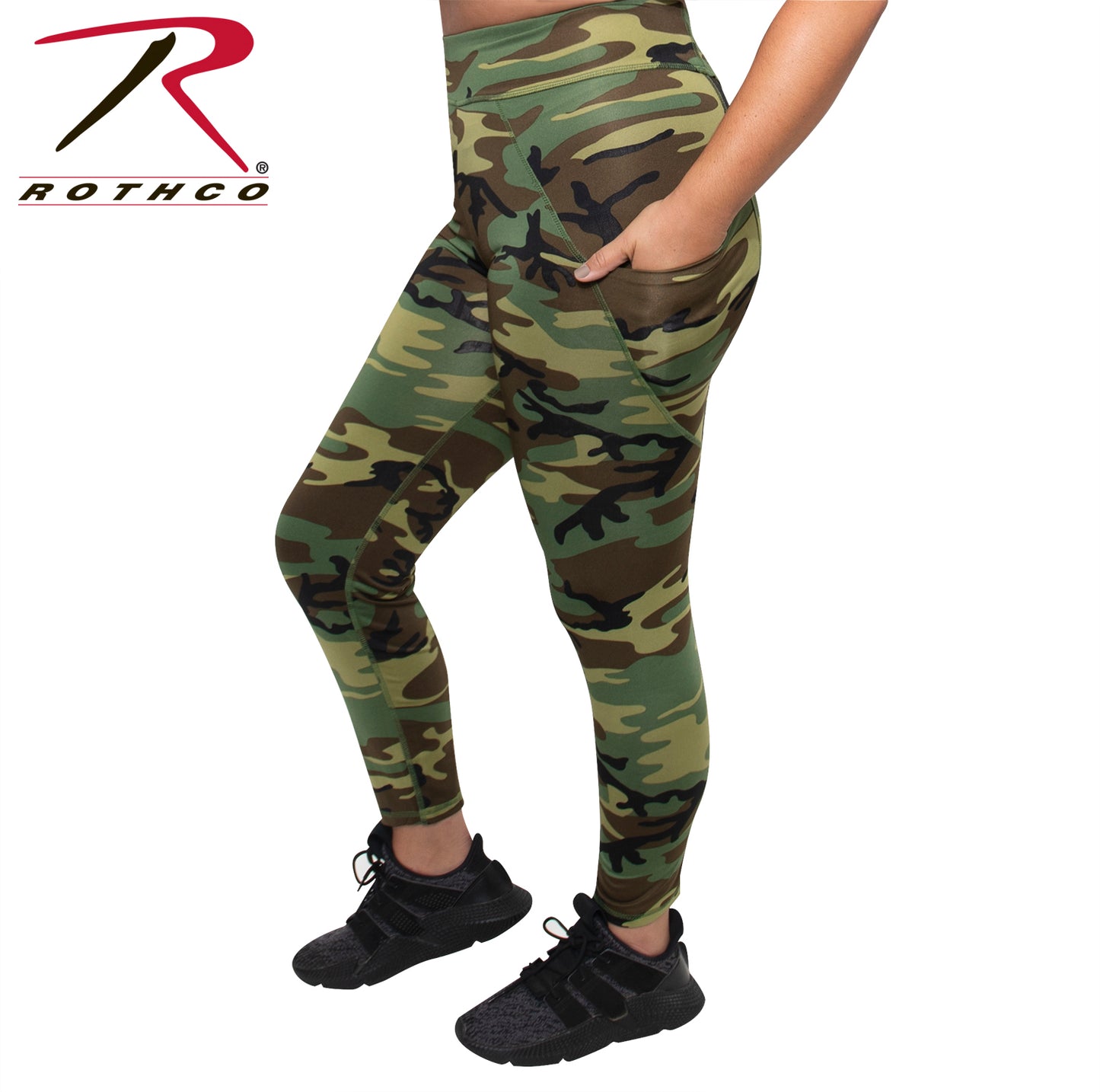 Rothco Womens Workout Performance Camo Leggings With Pockets